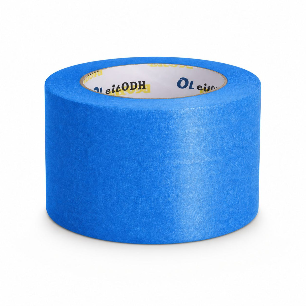Bandă adezivă de mascare Flippy albastră, 48 mm x 50 m, vedere frontală rolă