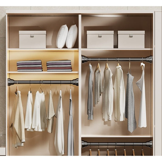 Bara Telescopica Multifunctionala,  din Otel Inoxidabil, Utilizare Universala, Retractabila 107 - 195 cm, Fara Perforare Perete - vivimall.ro