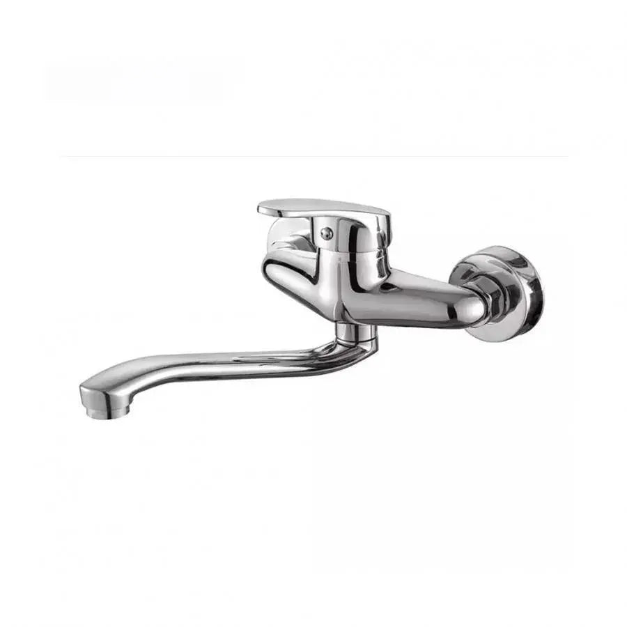 Baterie Bucatarie De Perete Cu Pipa Rotativa, Aliaj, Crom - vivimall.ro