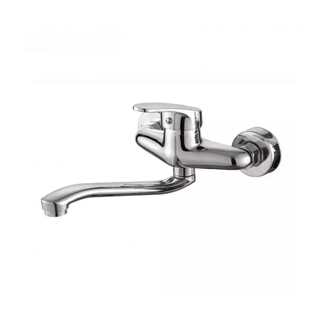Baterie Bucatarie De Perete Cu Pipa Rotativa, Aliaj, Crom - vivimall.ro
