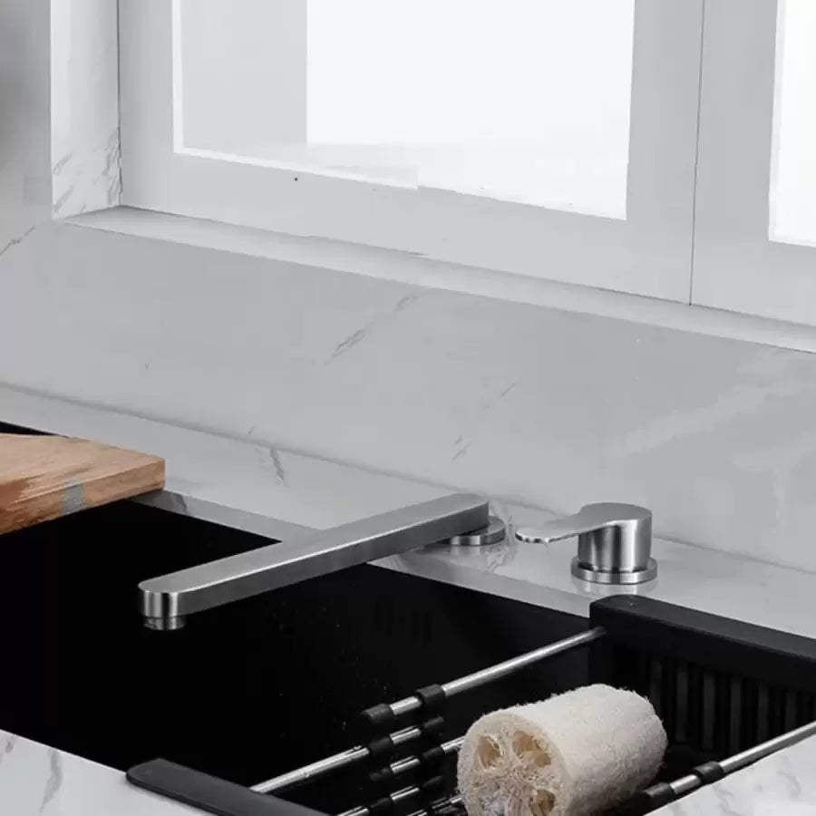 Baterie Bucatarie Premium, Inox Periat - vivimall.ro