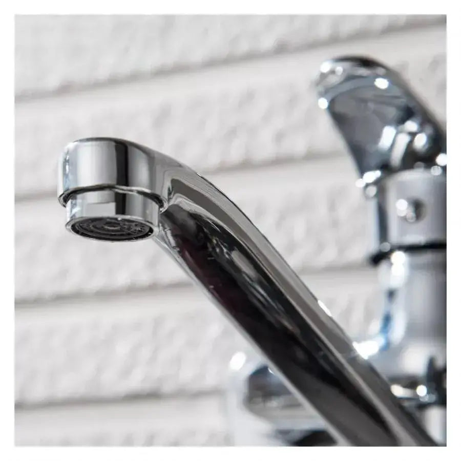 Baterie Bucatarie Cu Pipa Rotativa, Aliaj, Crom - vivimall.ro