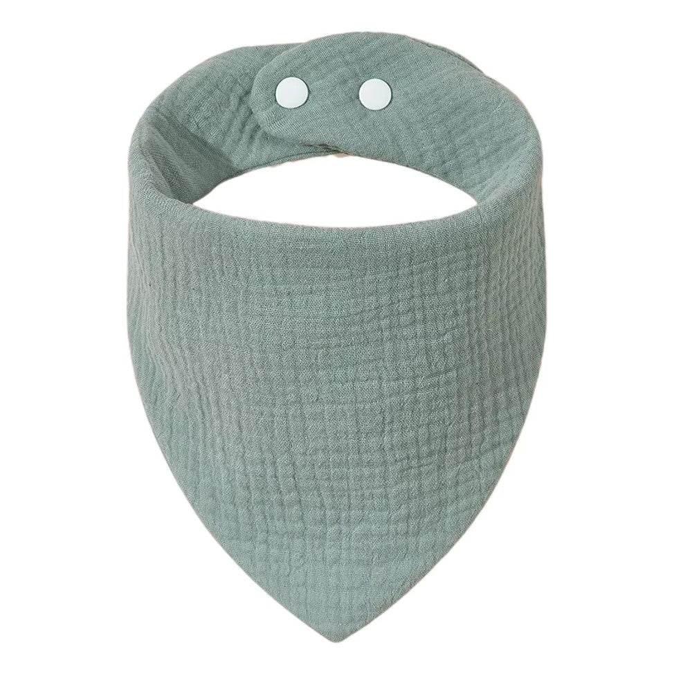 Baveta Triunghiulara, Flippy, din Bumbac, pentru Copii 0-12 Luni, 33x32 cm, Rezistenta la Apa, Albastru