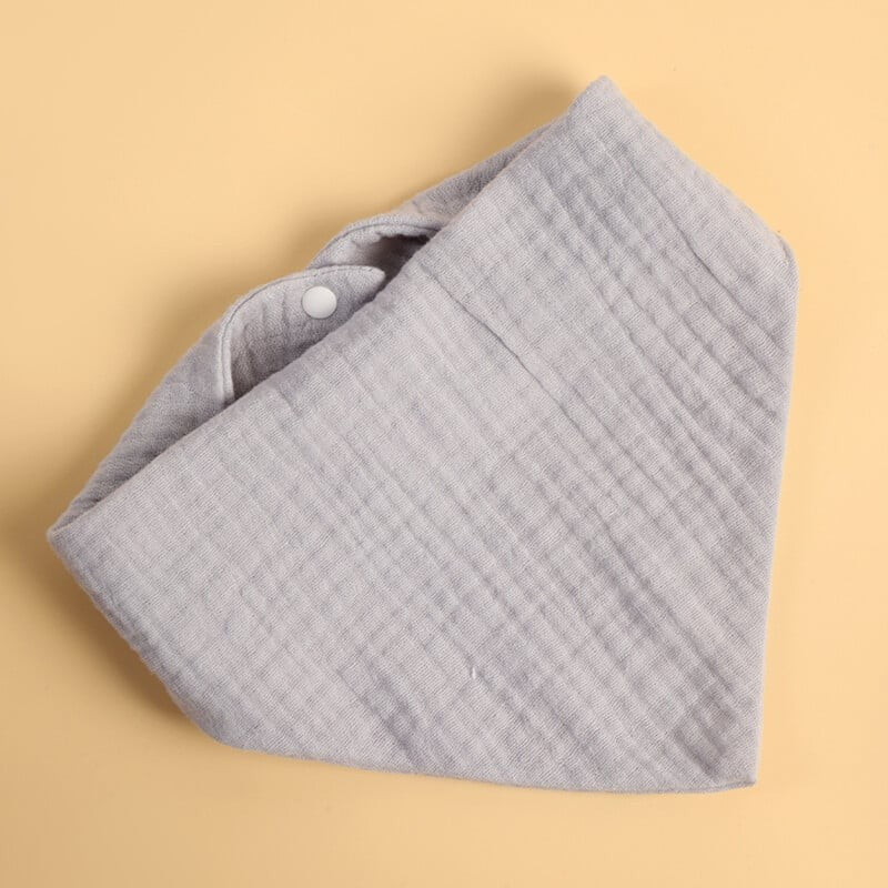 Baveta Triunghiulara, Flippy, din Bumbac, pentru Copii 0-12 Luni, 33x32 cm, Rezistenta la Apa, Albastru