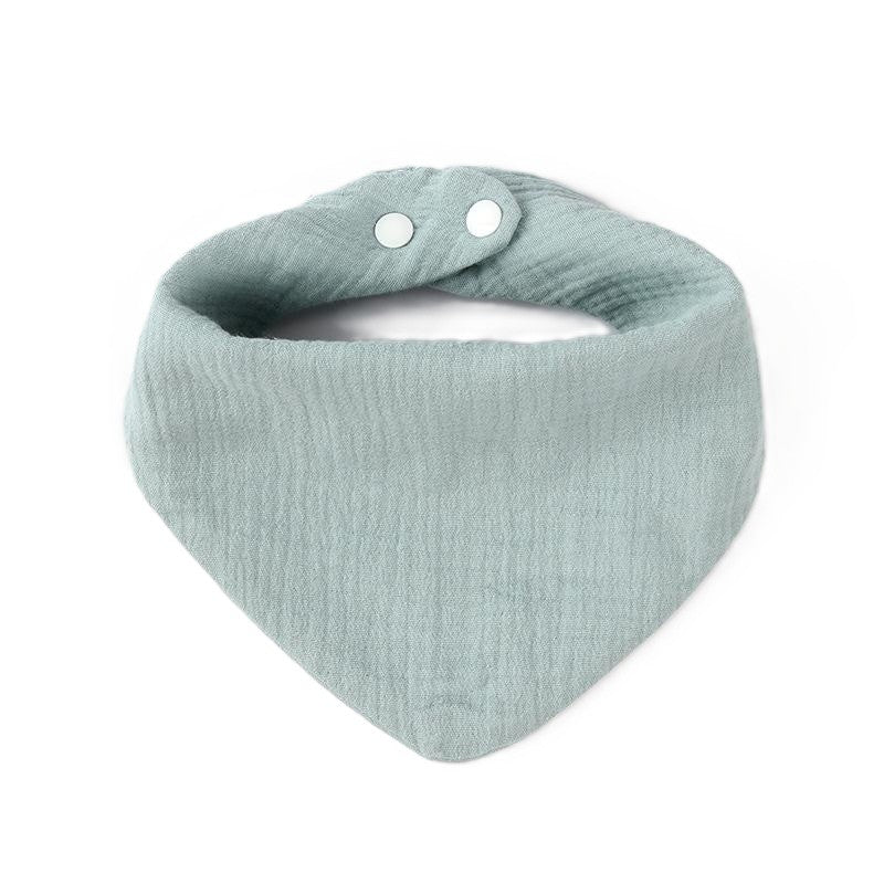 Baveta Triunghiulara, Flippy, din Bumbac, pentru Copii 0-12 Luni, 33x32 cm, Rezistenta la Apa, Albastru