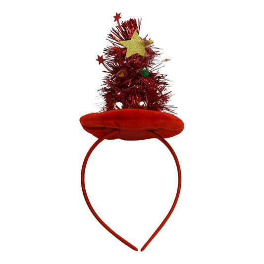 Bentita/cerc brad de Craciun, culoare rosie, marime standard, Flippy - vivimall.ro