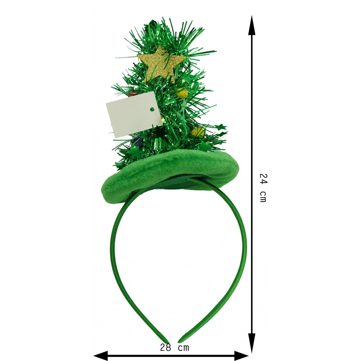 Bentita/cerc brad de Craciun, culoare verde, marime standard, Vivimall - vivimall.ro