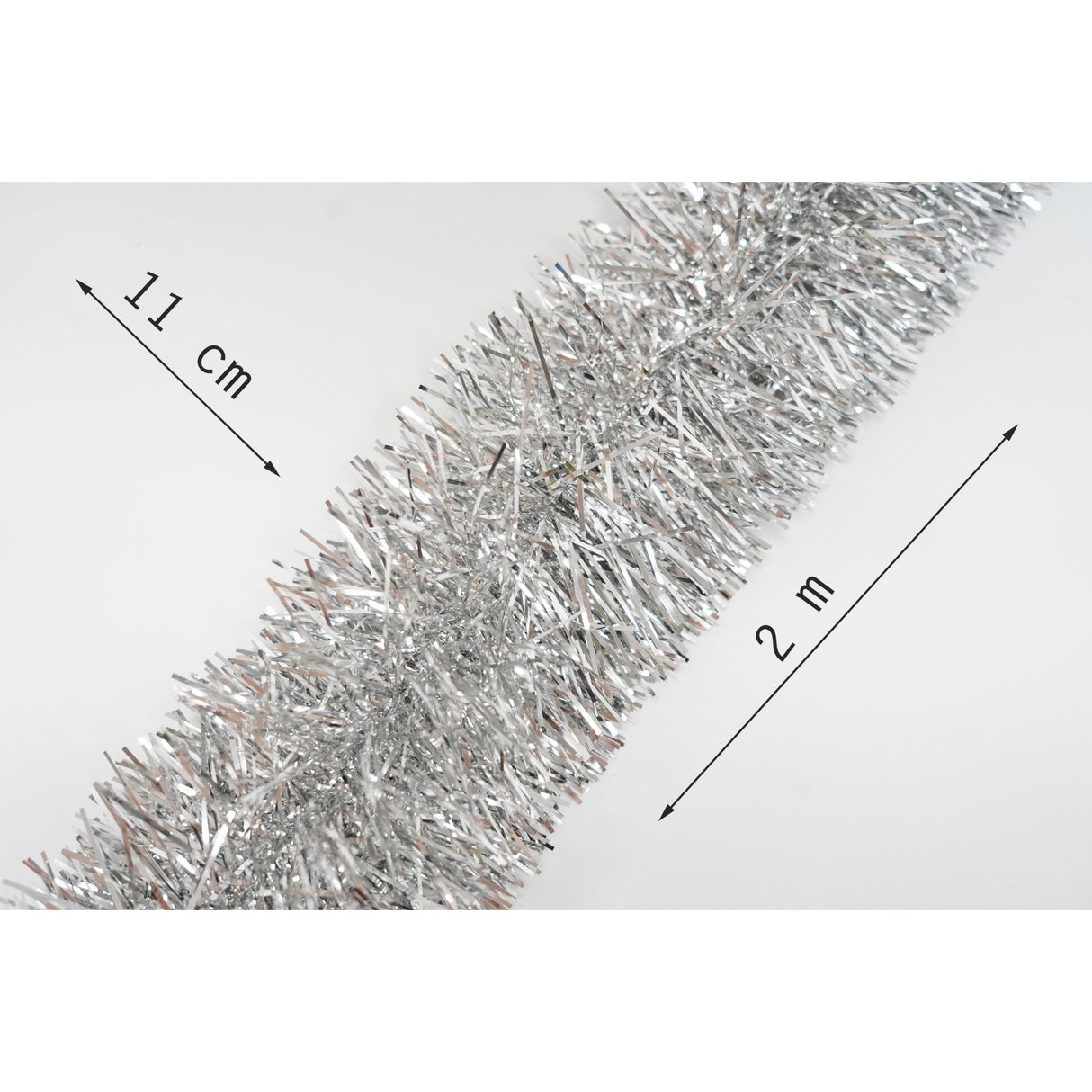 Beteala Craciun, Flippy, argintiu, marimea: 2 m x 11 cm material:folie PVC, interior/exterior - vivimall.ro