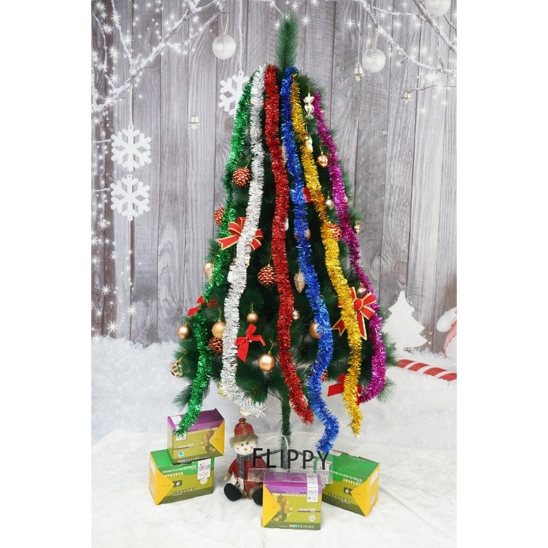 Beteala Craciun, Flippy, argintiu, marimea: 2 m x 5 cm material:folie PVC, interior/exterior - vivimall.ro