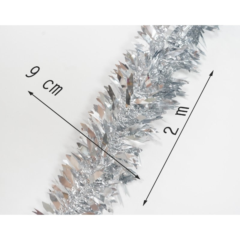 Beteala Craciun, Flippy, argintiu, marimea: 2 m x 6.5 cm material:folie PVC, interior/exterior - vivimall.ro