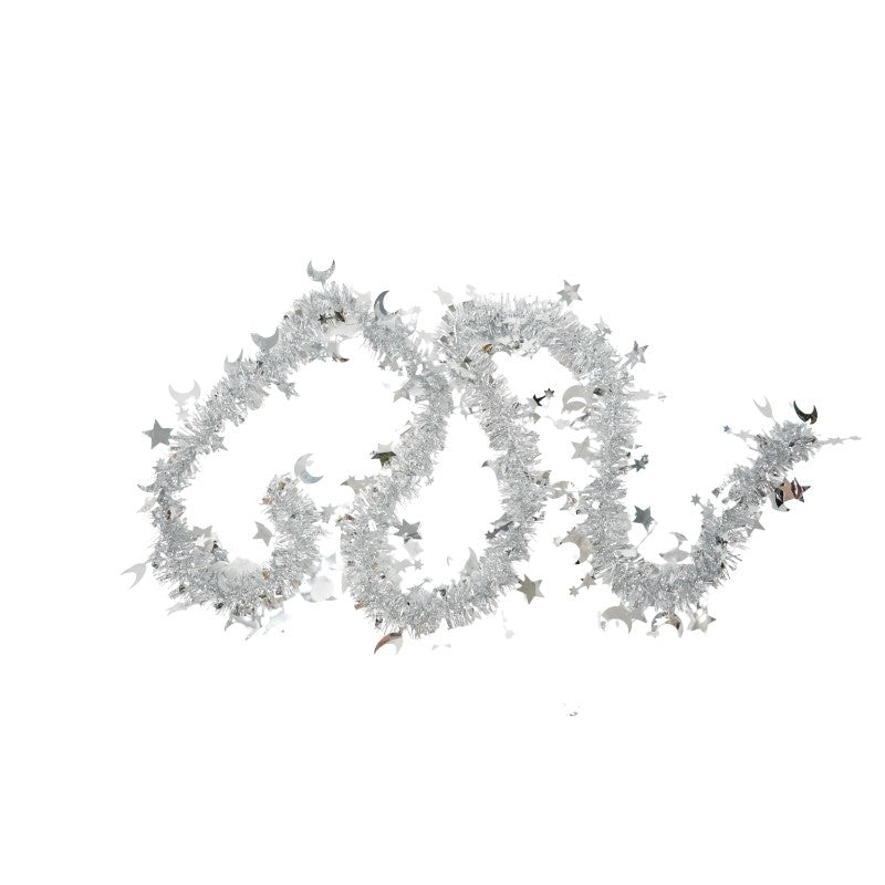 Beteala Craciun, Flippy, argintiu, marimea: 2 m x 9 cm x 5 cm material:folie PVC, interior/exterior - vivimall.ro