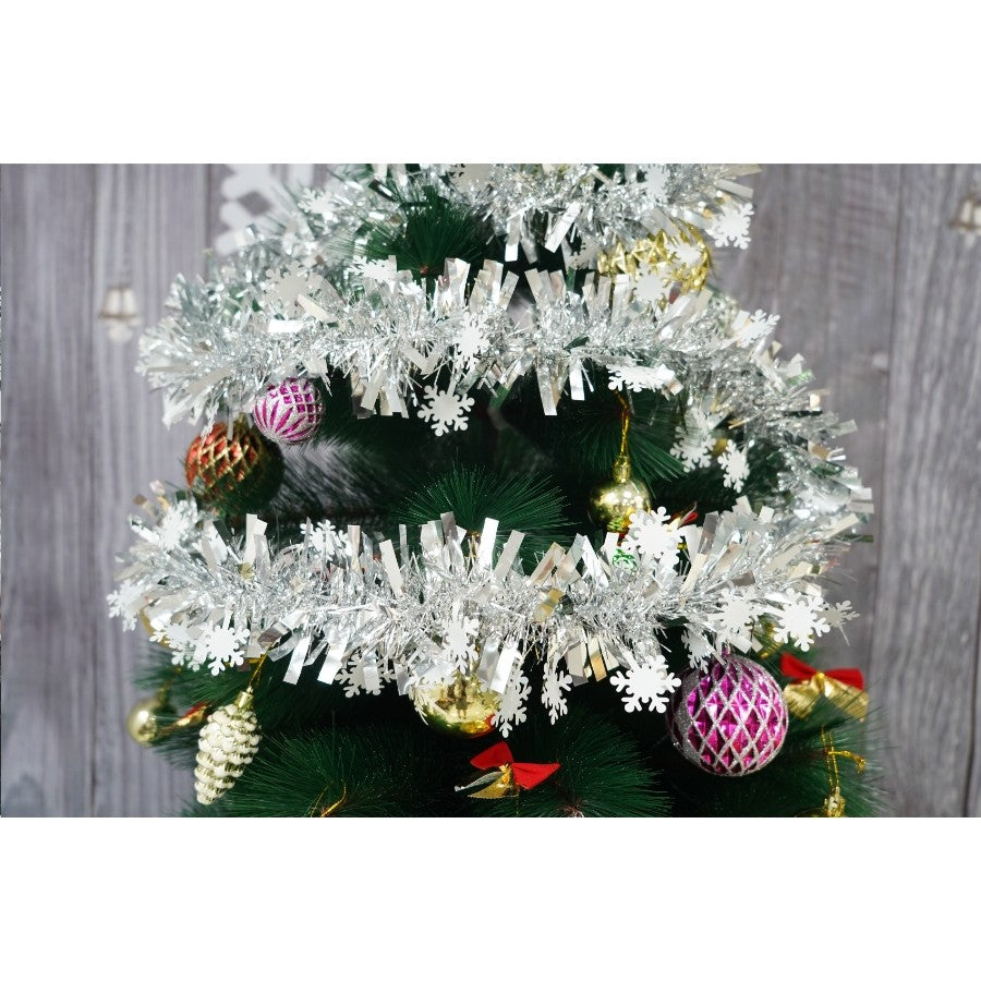 Beteala Craciun, Flippy, argintiu, marimea: 2 m x 9 cm x 9 cm material:folie PVC, interior/exterior - vivimall.ro