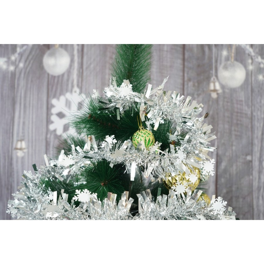 Beteala Craciun, Flippy, argintiu, marimea: 2 m x 9 cm x 9 cm material:folie PVC, interior/exterior - vivimall.ro