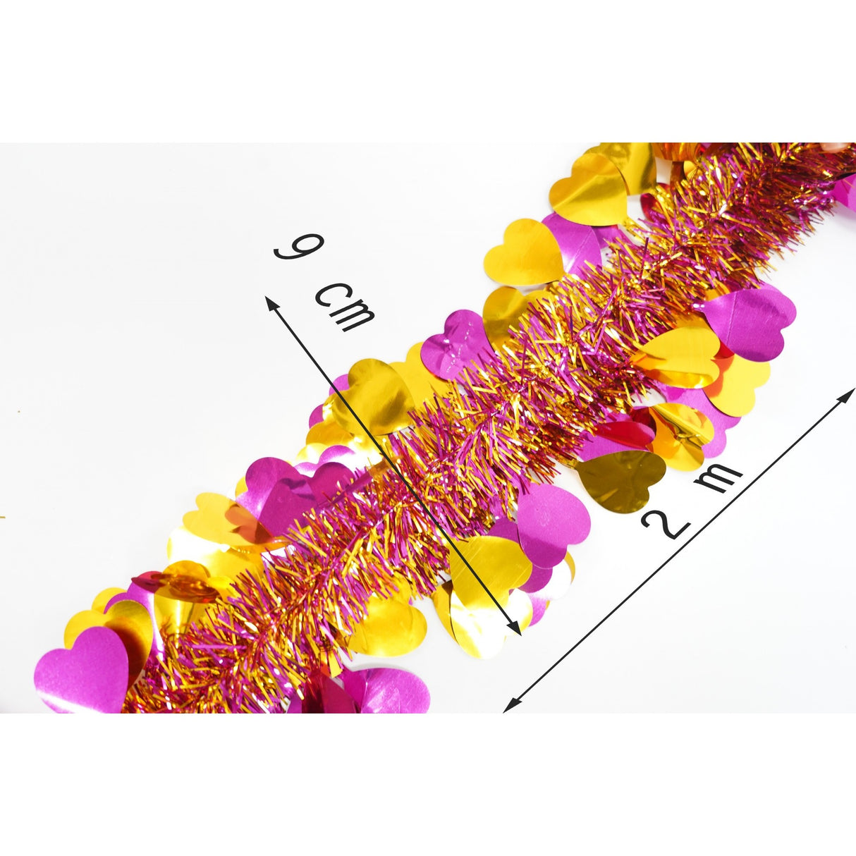 Beteala Craciun, Flippy, auriu, marimea: 2 m x 9 cm x 9 cm material:folie PVC, interior/exterior - vivimall.ro