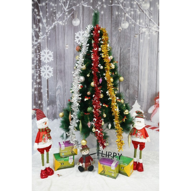 Beteala Craciun, Flippy, auriu, marimea: 2 m x 9 cm x 9 cm material:folie PVC, interior/exterior - vivimall.ro