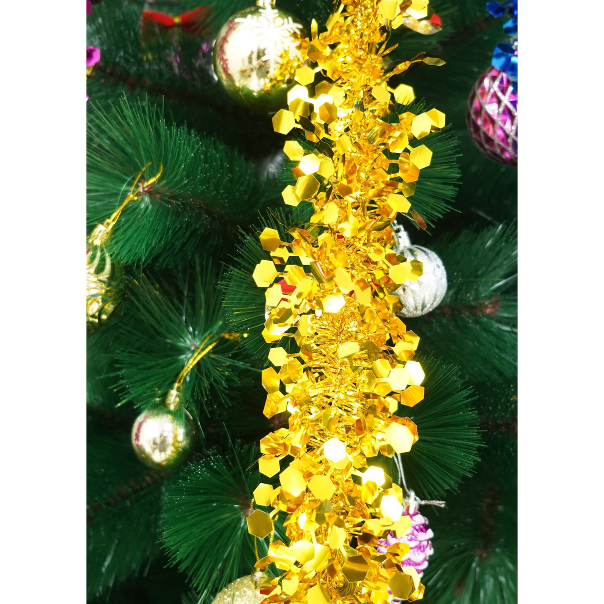 Beteala Craciun, Flippy, galben, marimea: 2 m x 9 cm material:folie PVC, interior/exterior - vivimall.ro