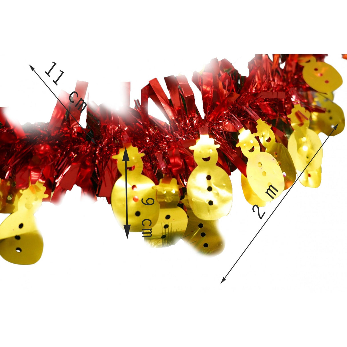 Beteala Craciun, Flippy, roșu, marimea: 2 m x 11 cm x 9 cm material:folie PVC, interior/exterior - vivimall.ro