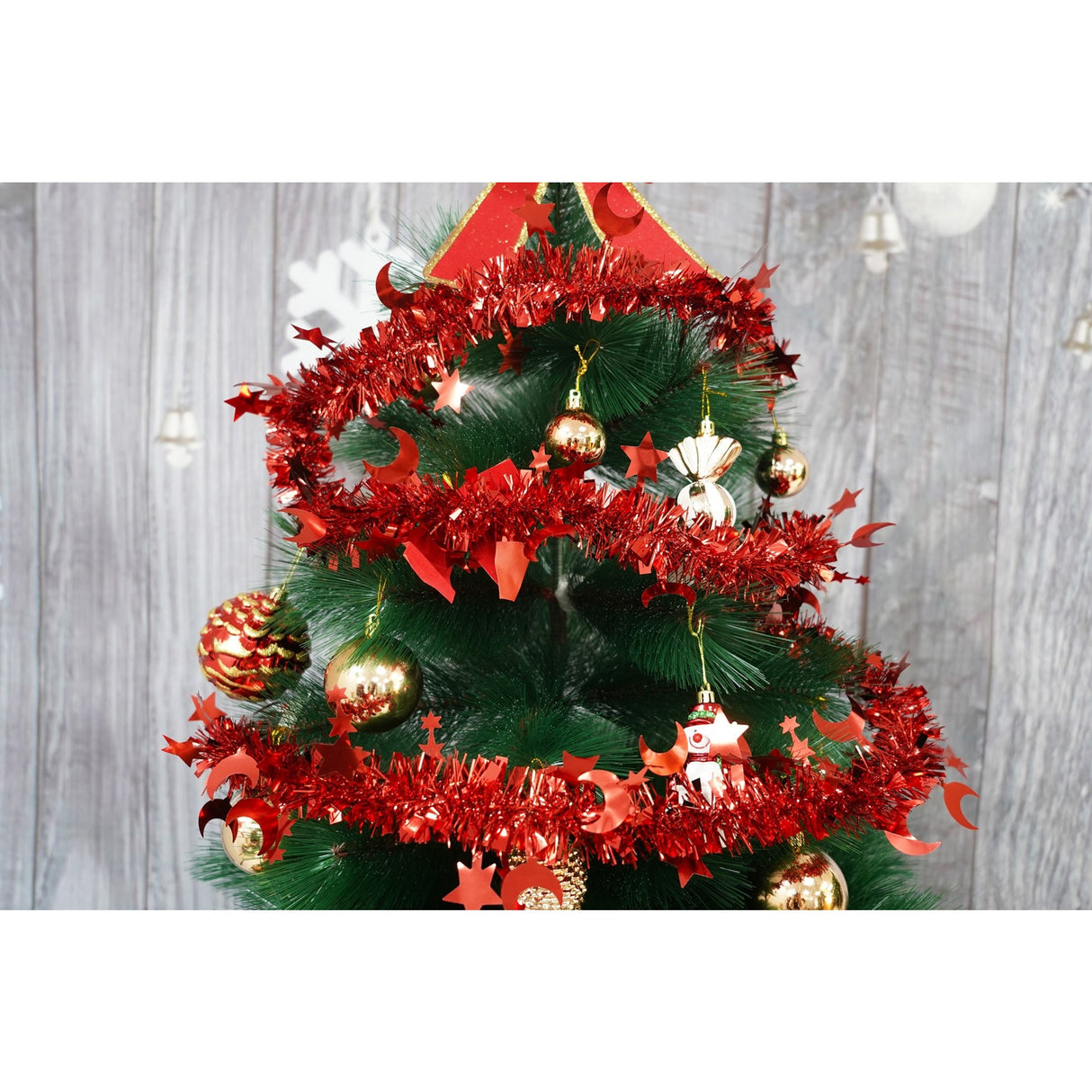 Beteala Craciun, Flippy, roșu, marimea: 2 m x 9 cm x 5 cm material:folie PVC, interior/exterior - vivimall.ro