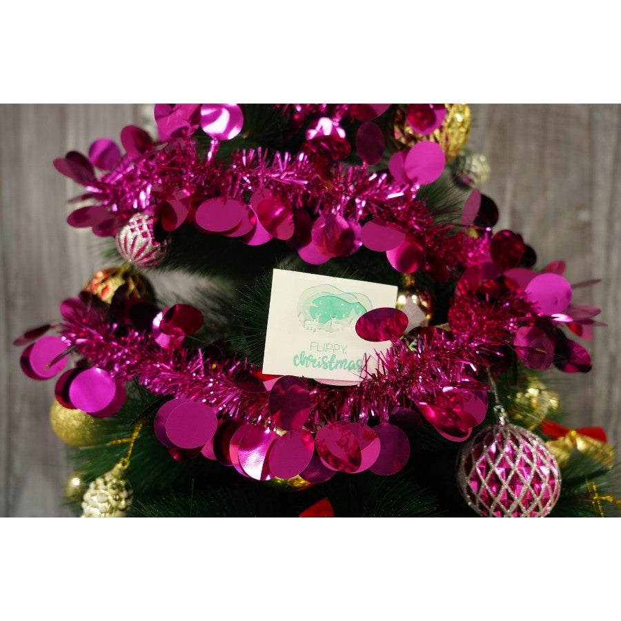 Beteala Craciun, Flippy, roz, marimea: 2 m x 11 cm material:folie PVC, interior/exterior - vivimall.ro