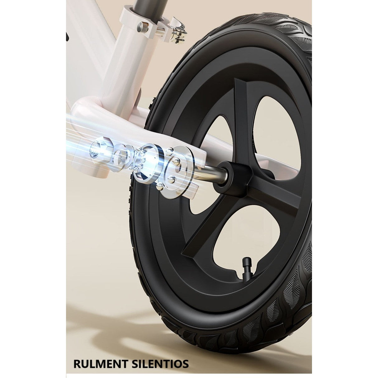 Bicicleta de Echilibru, Pentru Copii, Vivimall, Fara Pedale, Cu Doua Roti, 2-6 Ani, Inaltime Reglabila, 82 x 55 x 45 cm, Alb - vivimall.ro