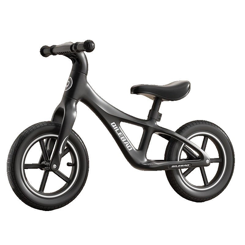 Bicicleta pentru Copii, Vivimall, Fara Pedale, Pentru 2-6 Ani, 2 Roti Silentioase, Sa Reglabila 43 - 58 cm, din Plastic si Fibra de Sticla, 88 x 56 x 43 cm, Negru - vivimall.ro