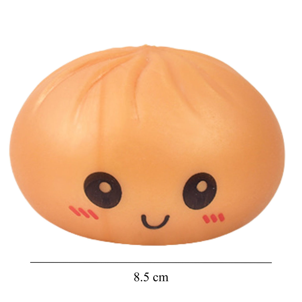 Detaliu textură polimer elastic Squishy Gigant Flippy galben, revenire lentă la forma inițială