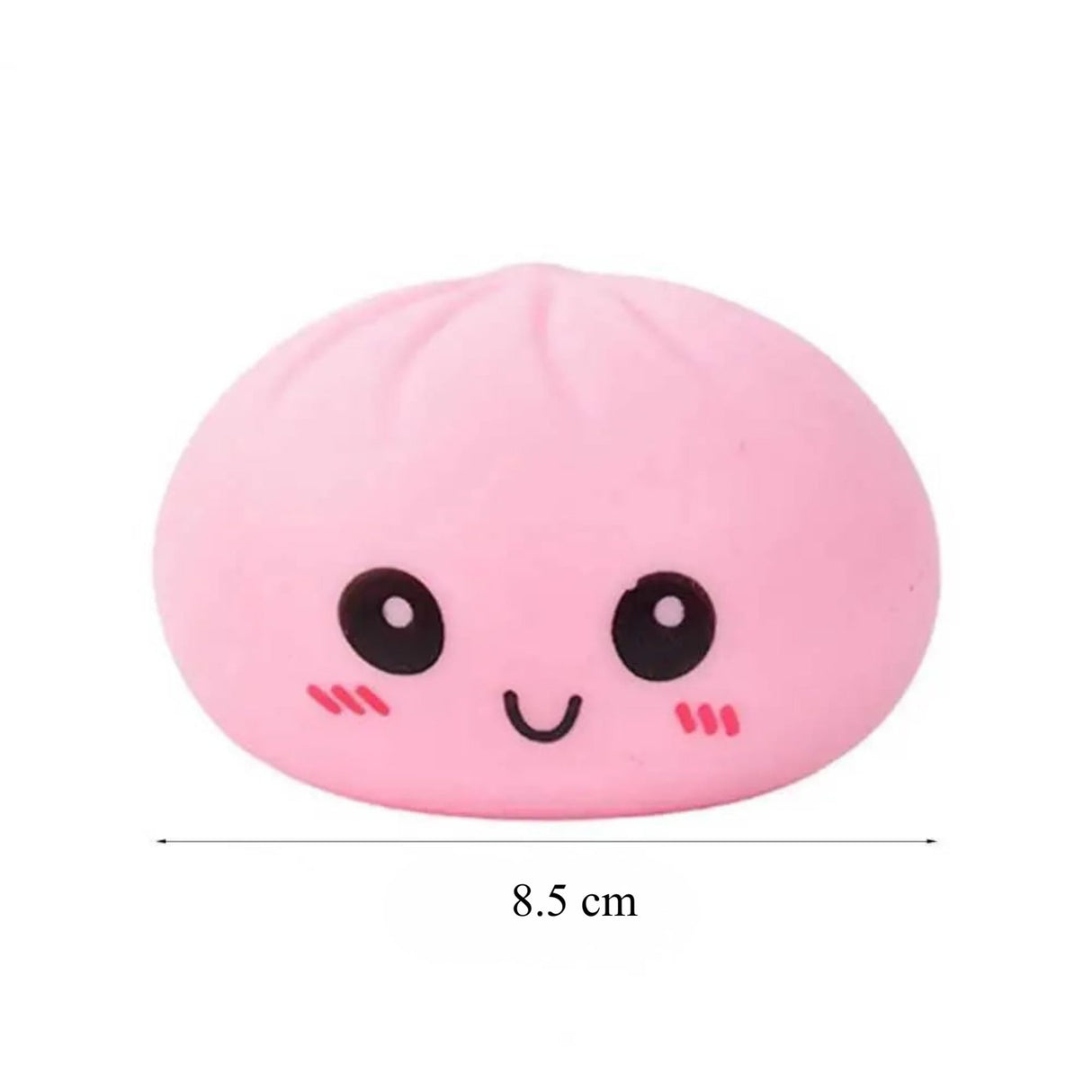 Jucarie Antistres, Flippy, Squishy Gigant,Model Galusca, Minge Interactiva, cu Revenire Lenta, Include Cosulet Steamer, 8.5 cm, Roz - vivimall.ro
