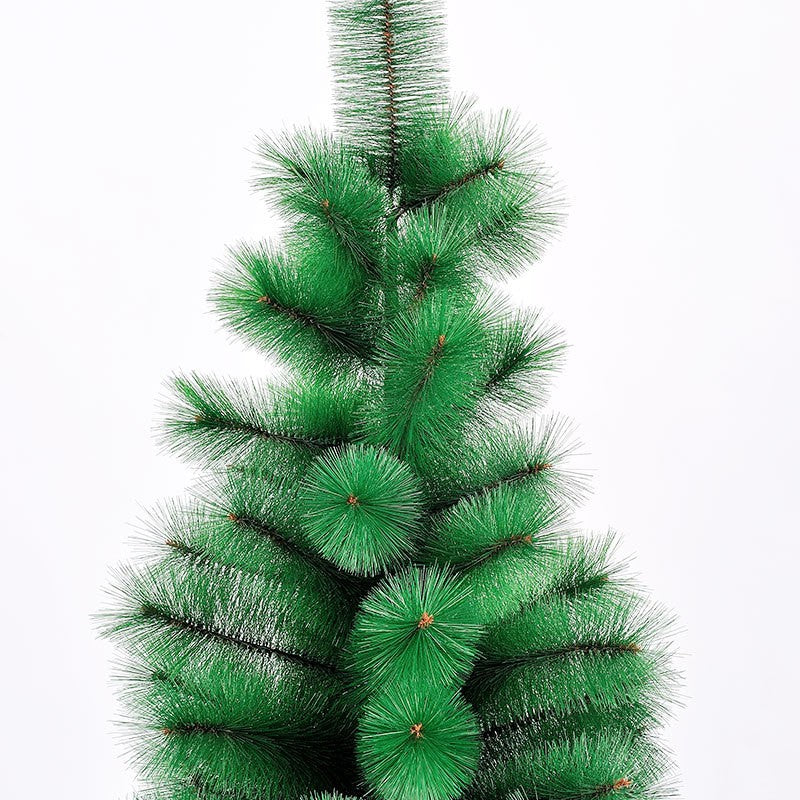 Brad artificial de Craciun tip pin, clasic, pentru interior/exterior, inaltime 120 cm, Flippy, verde, suport metalic inclus - vivimall.ro