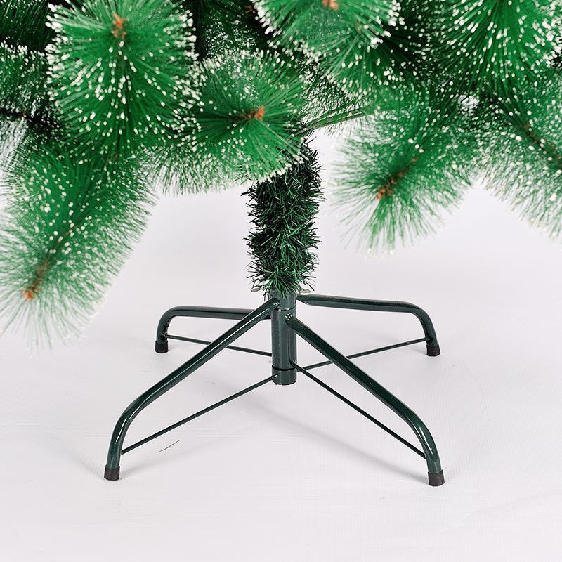 Brad artificial de Craciun tip pin nins, pentru interior/exterior, inaltime 180 cm, Flippy, verde, suport metalic inclus - vivimall.ro