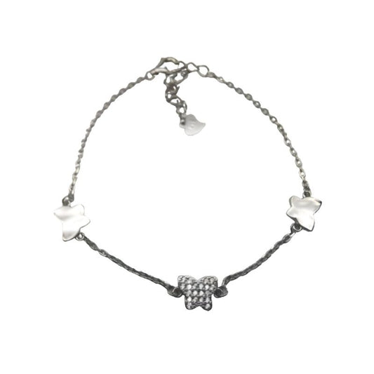 Brățară Argint 3 Fluturași | Jolie Silver - vivimall.ro