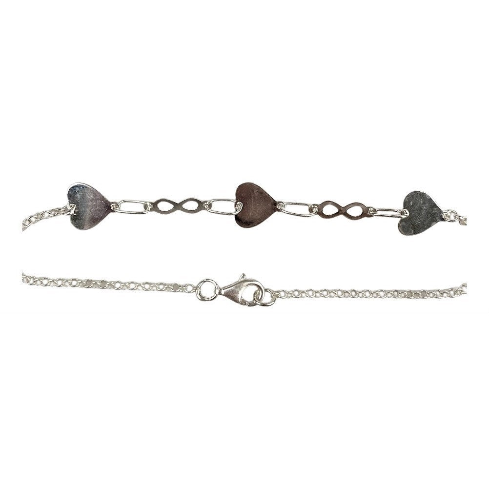 Bratara Argint 925 Inima si Infinit - vivimall.ro