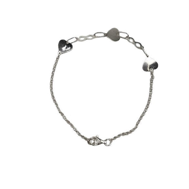 Bratara Argint 925 Inima si Infinit - vivimall.ro