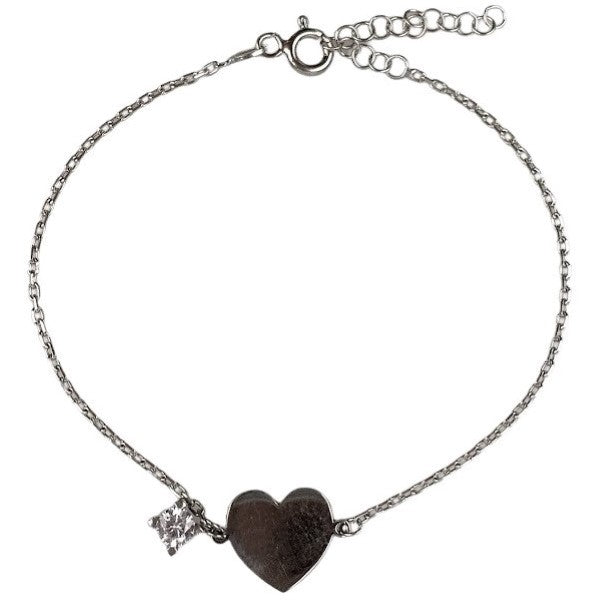 Bratara Argint 925 Inima si Piatra - vivimall.ro