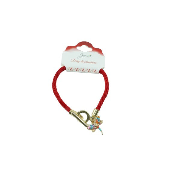 Martisor Bratara Aurie Jolie Libelula cu Pietre - vivimall.ro