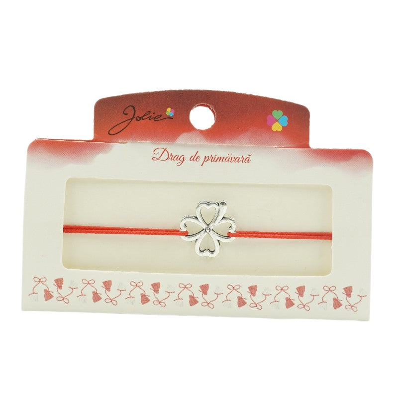 Bratara cu 2 Noduri Elastica Jolie Trifoi Contur - vivimall.ro