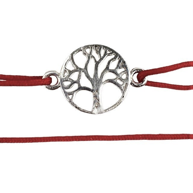 Bratara Snur Reglabil, Argint 925, Copacel In Cerc, Jolie Silver, 0.9 g, 2 cm x 1.2 cm - vivimall.ro