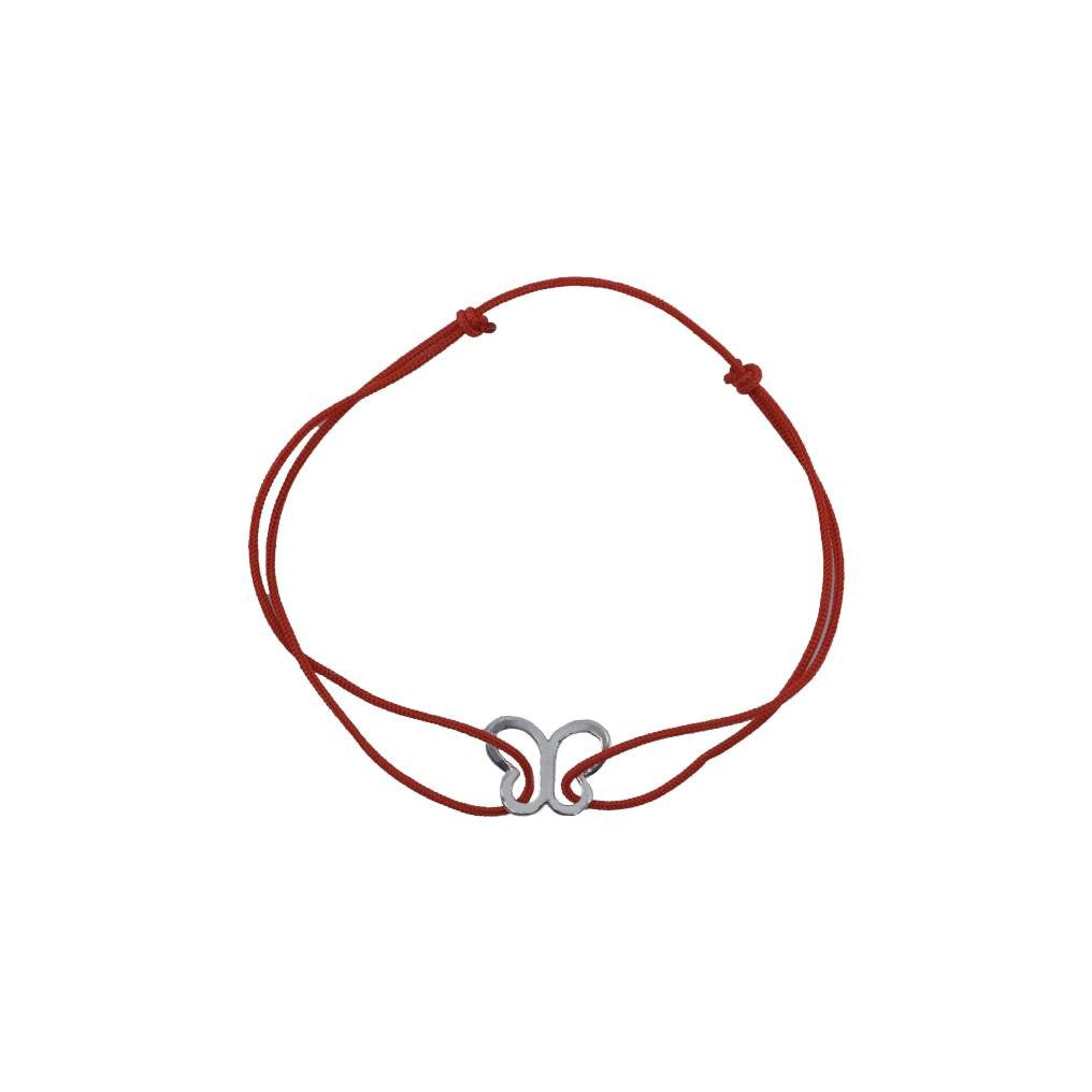 Bratara Snur Reglabil, Argint 925, Fluture, Jolie Silver, 0.4 g, 1 cm x 0.7 cm - vivimall.ro