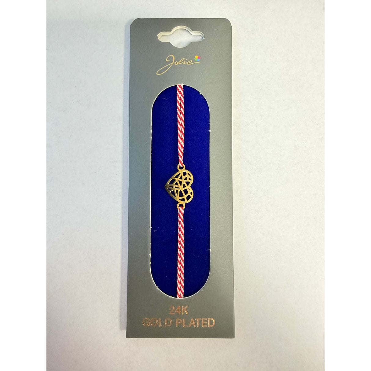 Bratara Placata cu Aur 24k, Snur Rosu, Model 5 - vivimall.ro