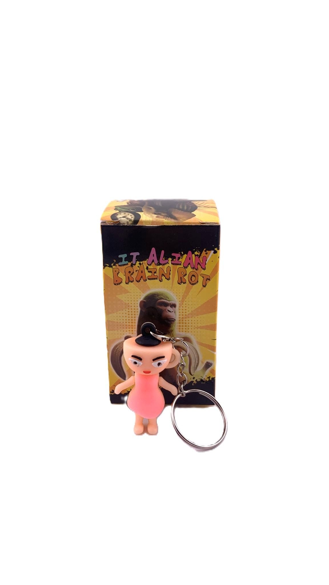 Detaliu figurină Ballerina Cappuccina din silicon non-toxic, culoare roz vibrant, marca Flippy