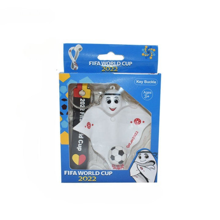 Breloc sub forma Mascotei Fifa World Cup 2022, marimea S cu lumini, Flippy - vivimall.ro