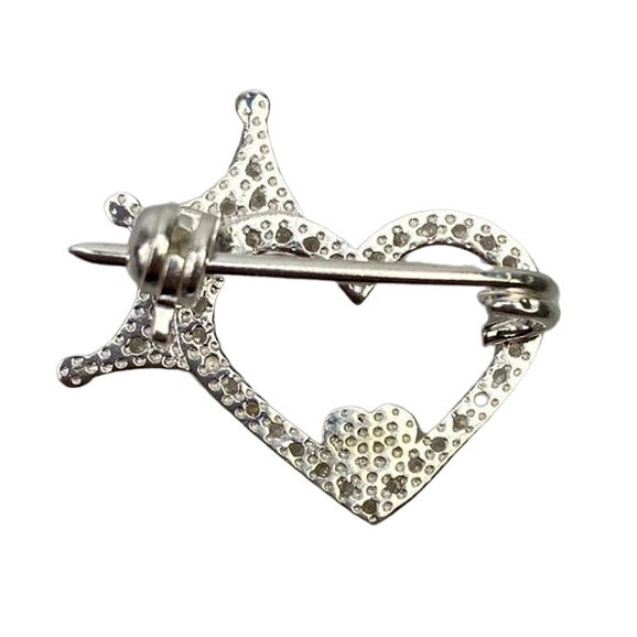 Brosa Argint 925 Inima si Coronita - vivimall.ro