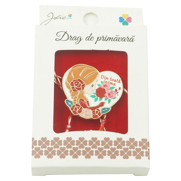 Brosa Mica in Cutie Jolie model Din Toata Inima - vivimall.ro