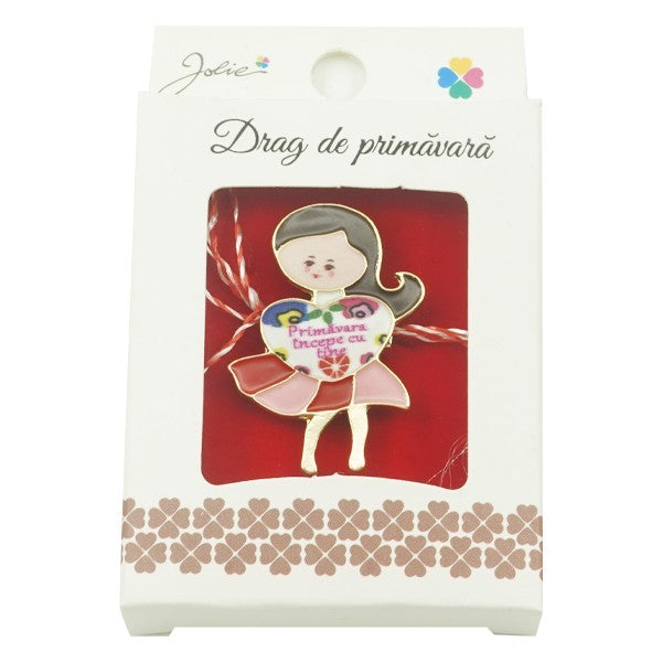 Brosa Mica in Cutie Jolie model Primavara Incepe cu Tine - vivimall.ro