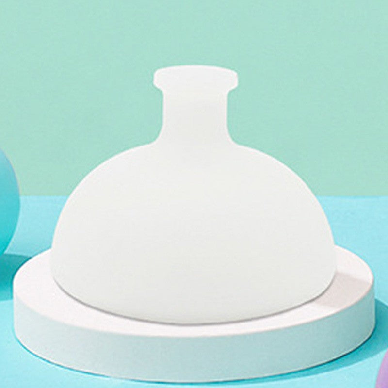 Dispozitiv Terapeutic Sputa, Vivimall, Cupa pentru Terapie Toracica, Dispozitiv de Eructare, pentru Sugari si Copii, 7.5 x 6 cm, din Silicon, Transparent