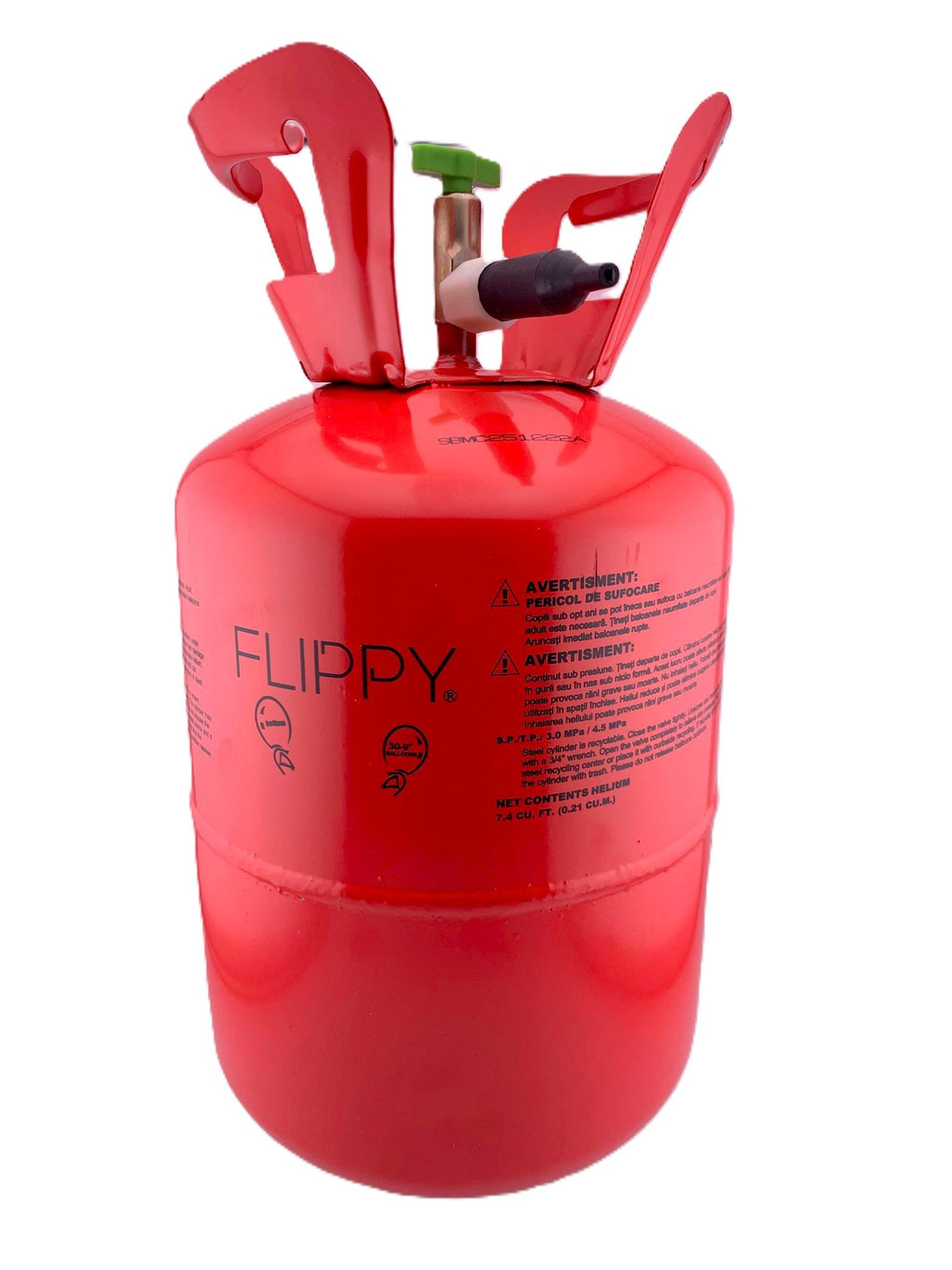 Butelie Heliu de Unica Folosinta, Butelie pentru 30 Baloane Latex, Ideala pentru Petreceri si Evenimente, 7l, 20x20x37, Rosu - vivimall.ro