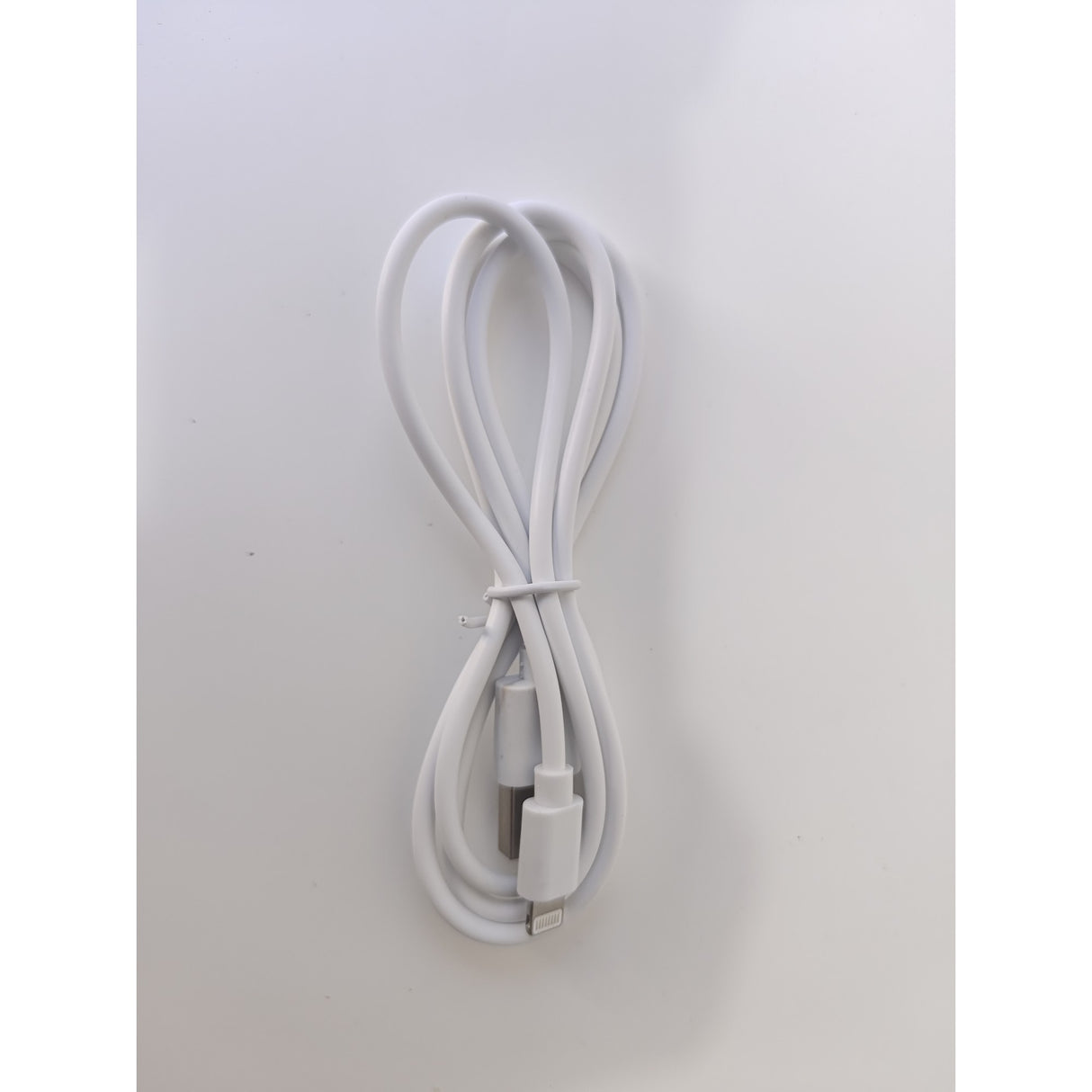 Cablu Date Compatibil iPhone 1 m Bulk, Alb - vivimall.ro