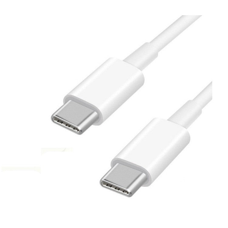 Cablu de date si Incarcare Flippy, Type-C la Type-C, lungime 1 m, alb - vivimall.ro