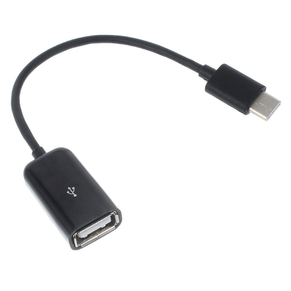 Cablu OTG USB 3.1 USB Type-C to USB A 18 cm Flippy, Alb - vivimall.ro
