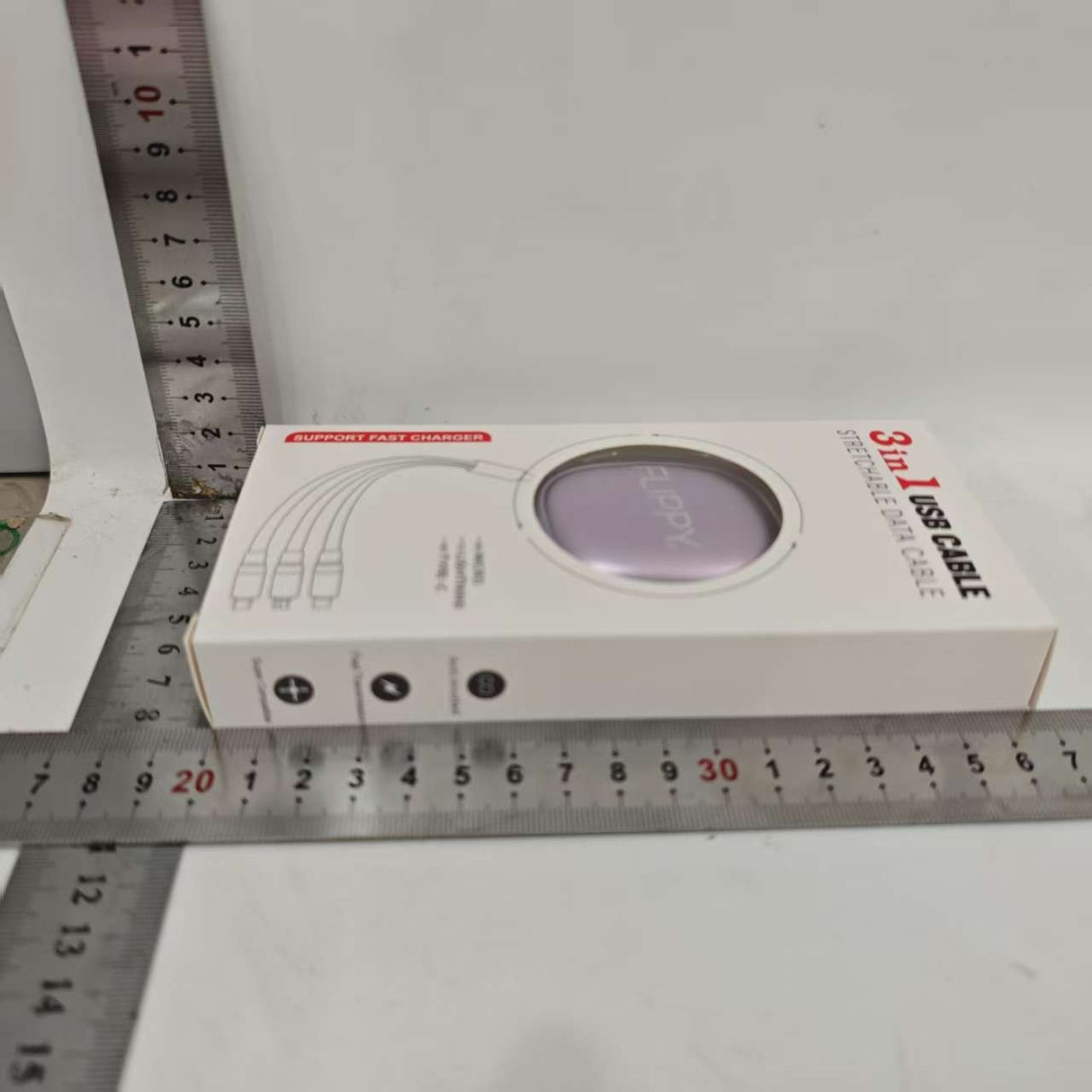 Cablu Retractabil Universal pentru Telefon, Flippy, Universal 3in1 pentru Orice Tip de Telefon, Micro-USB, Lightning, TYPE-C, 1.2M, Mov - vivimall.ro