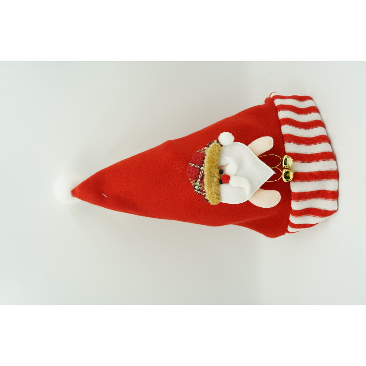 Caciulita de Mos Craciun, Vivimall,cu ornament de Mos Craciun, rosie, marime universala, material textil - vivimall.ro